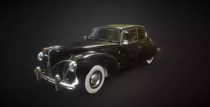 car the godfather Low-poly 3D model