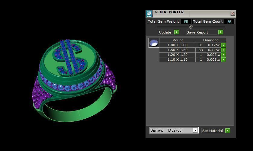 Rings 3D print model_4