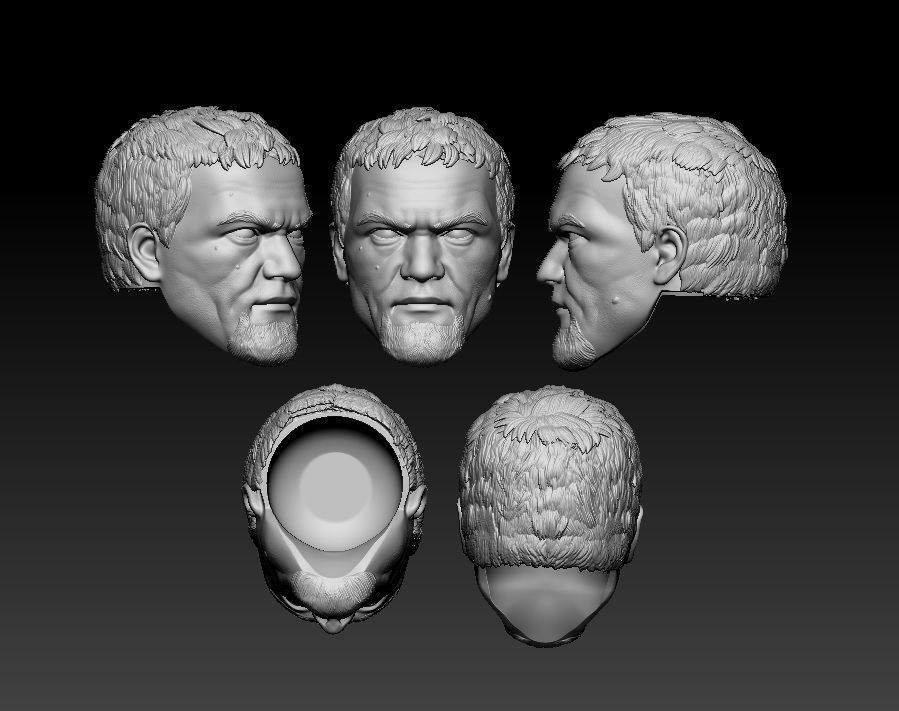 General Zod Movie version - Headsculpt for Action Figures 3D print model_1