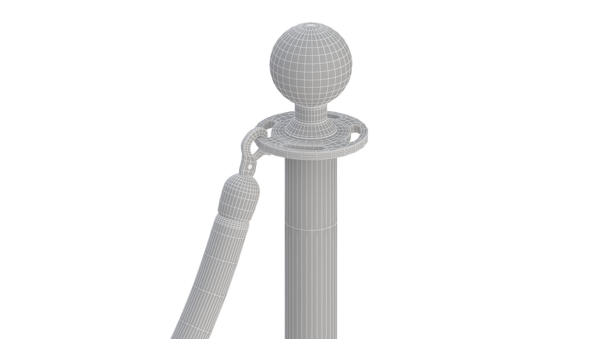 Silver Stanchion 3D model_18