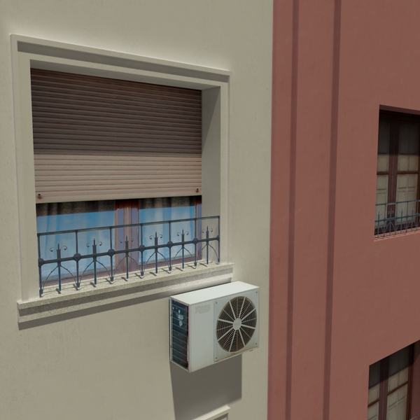 Building Collection 33-36 Low-poly 3D model_36