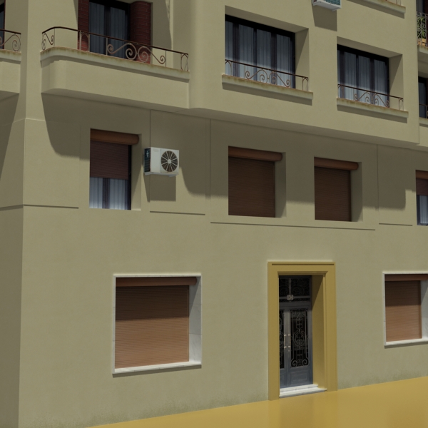 Building Collection 33-36 Low-poly 3D model_21