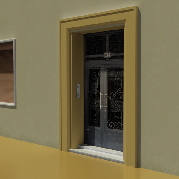 Building Collection 33-36 Low-poly 3D model_24