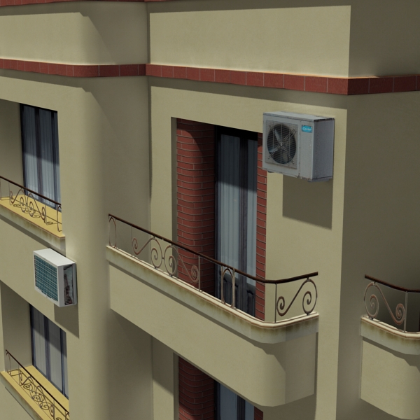 Building Collection 33-36 Low-poly 3D model_23