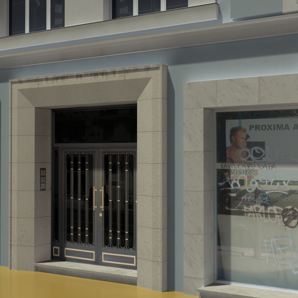 Building Collection 33-36 Low-poly 3D model_10