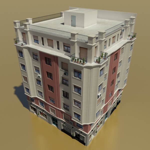 Building Collection 33-36 Low-poly 3D model_33
