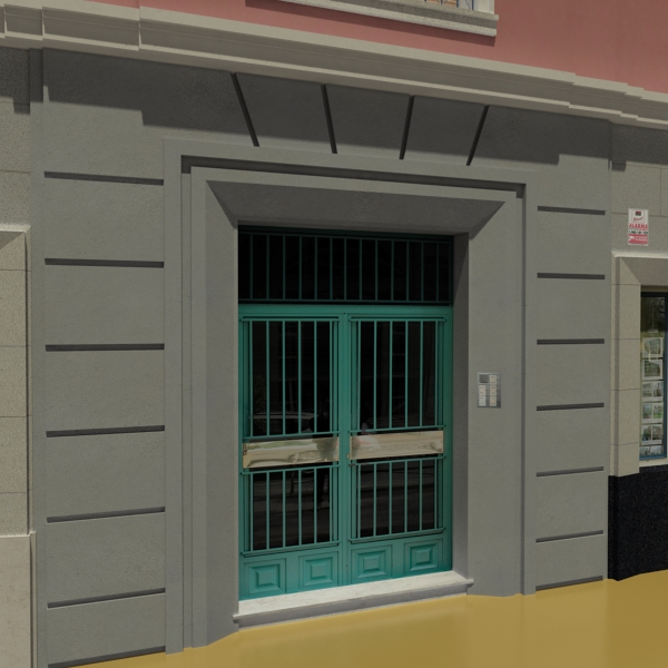 Building Collection 33-36 Low-poly 3D model_38