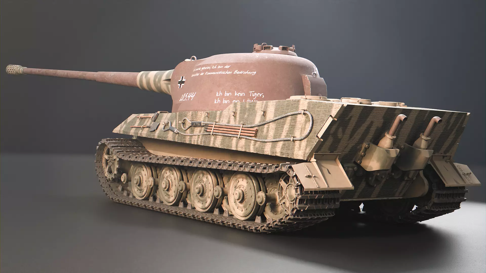 Panzer VII Lowe - German Heavy Tank 3D model_2