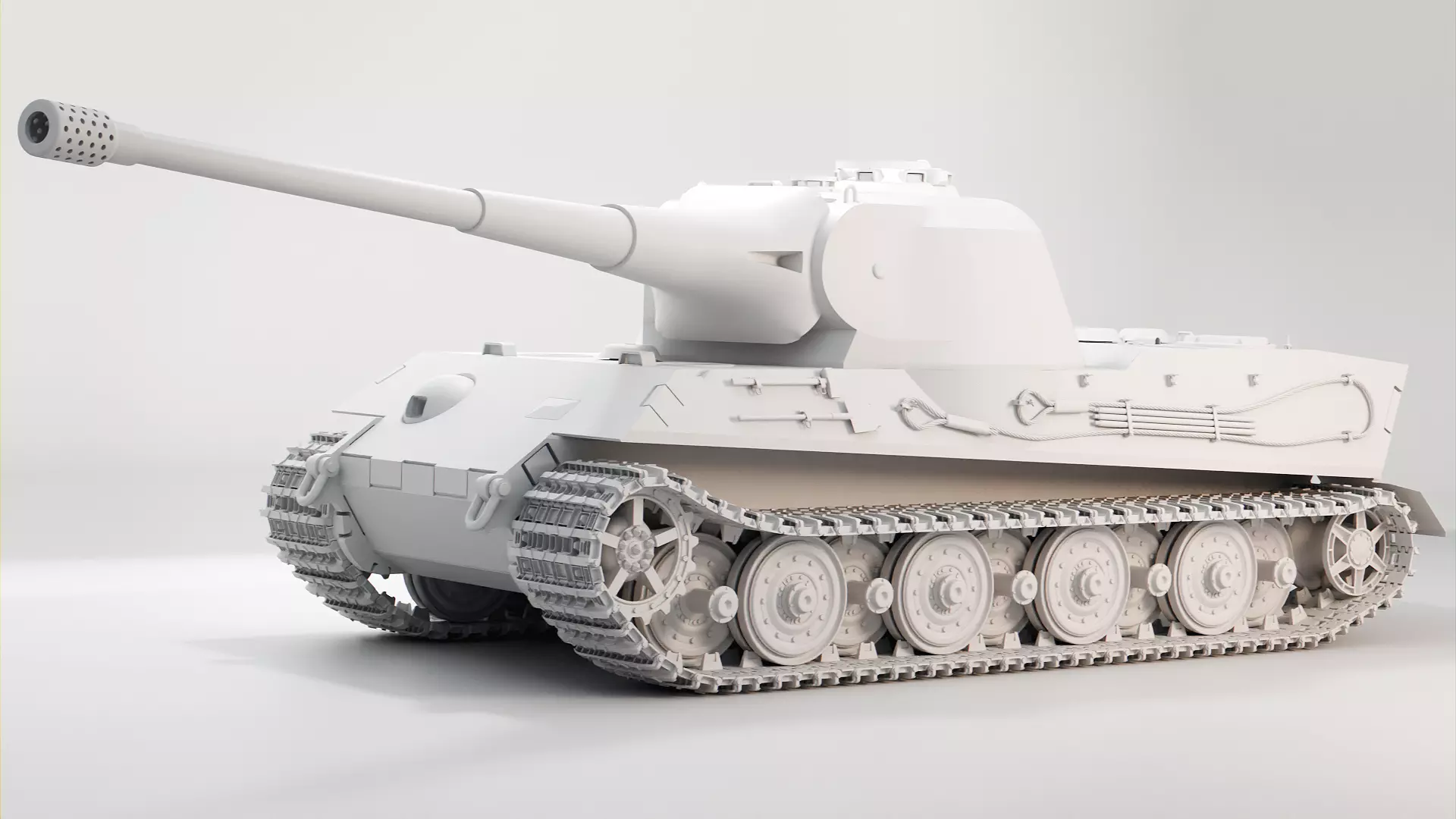 Panzer VII Lowe - German Heavy Tank 3D model_7