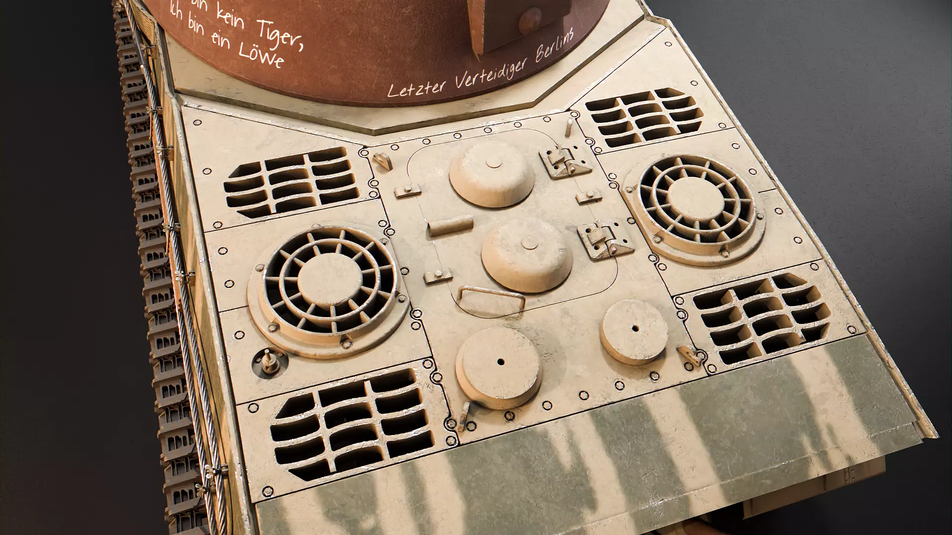 Panzer VII Lowe - German Heavy Tank 3D model_4