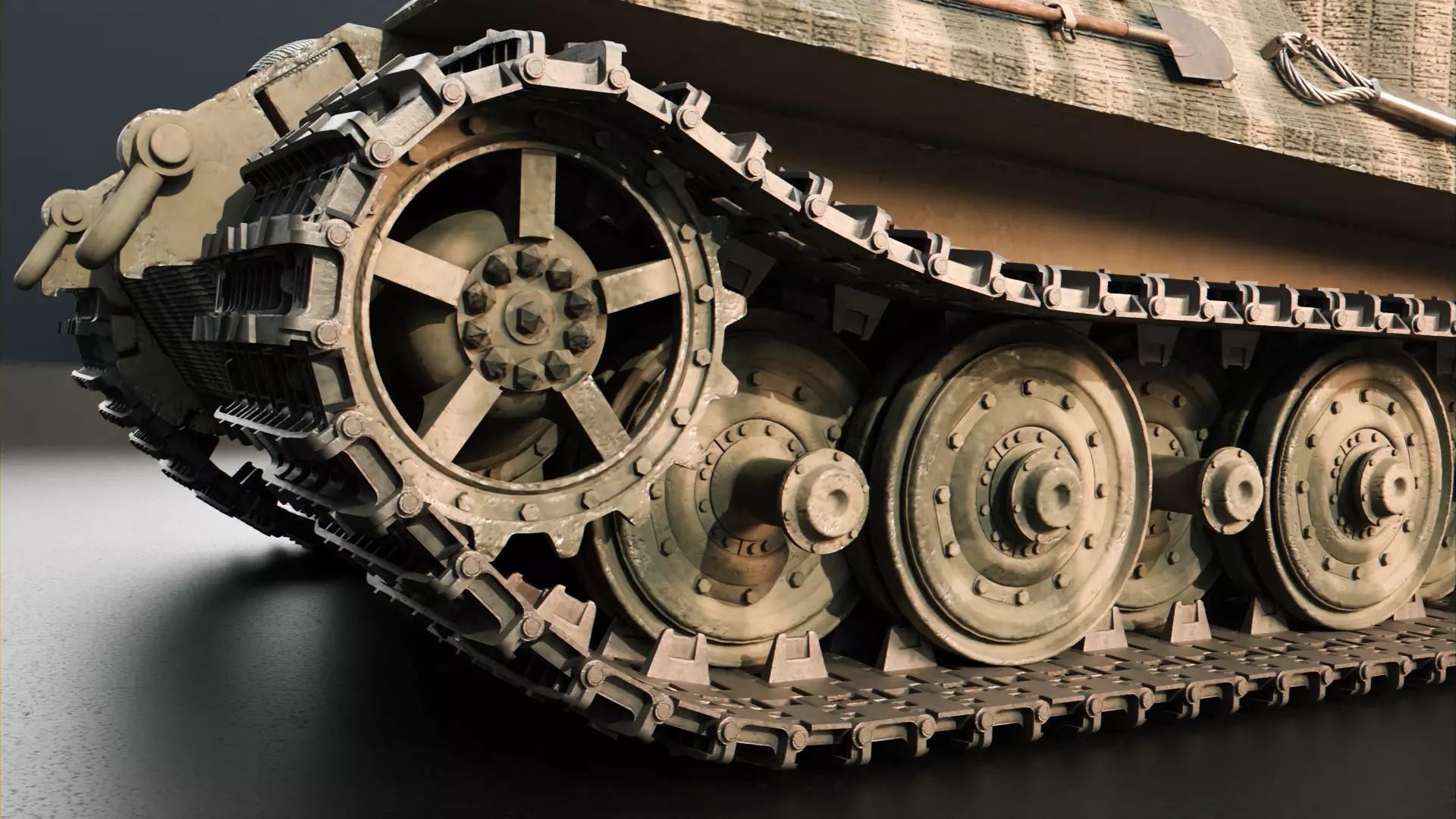 Panzer VII Lowe - German Heavy Tank 3D model_6