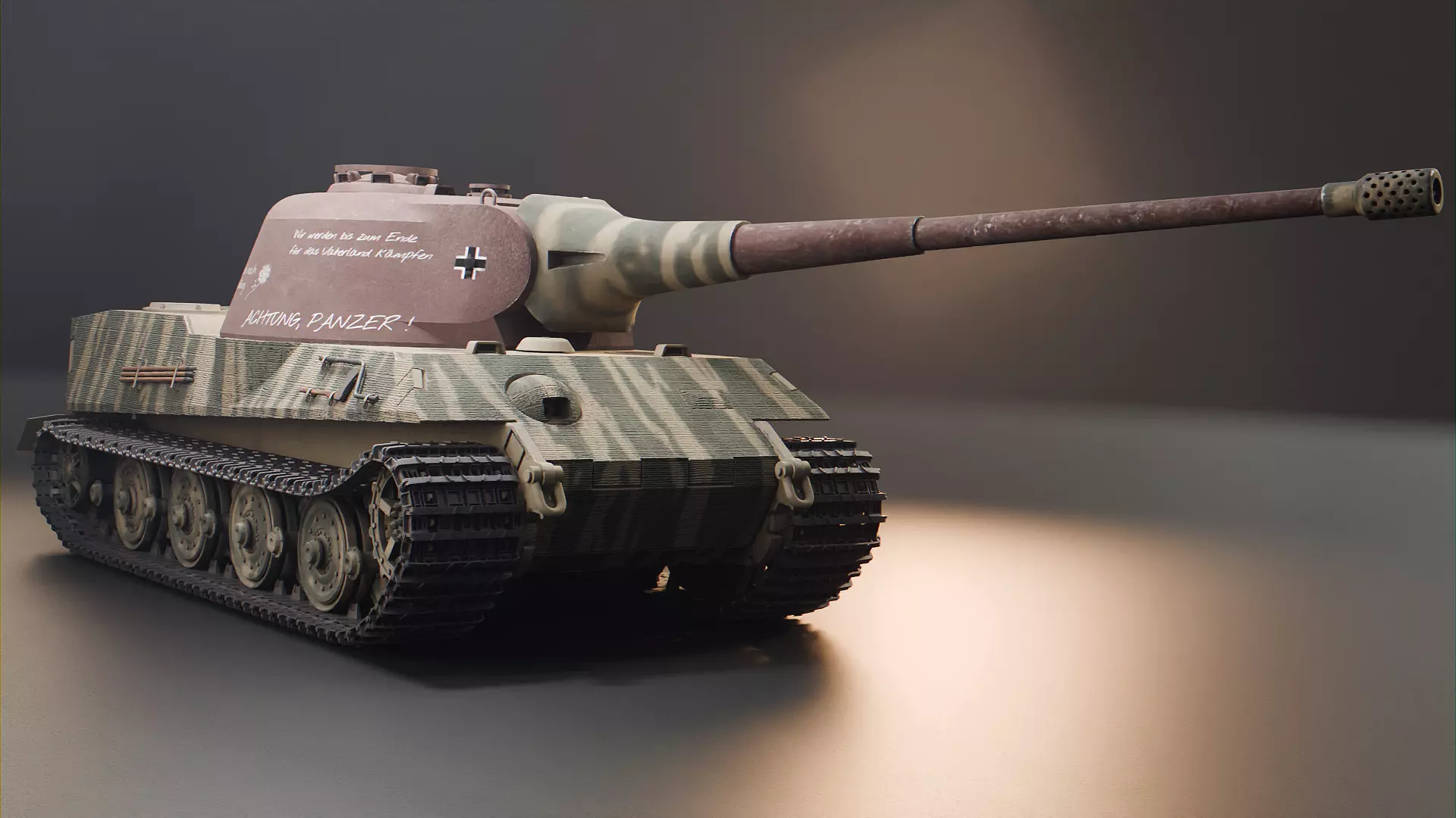 Panzer VII Lowe - German Heavy Tank 3D model_3