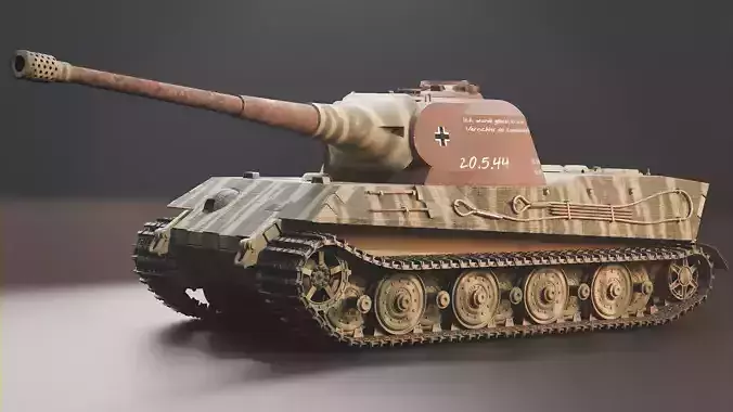 Panzer VII Lowe - German Heavy Tank 3D model