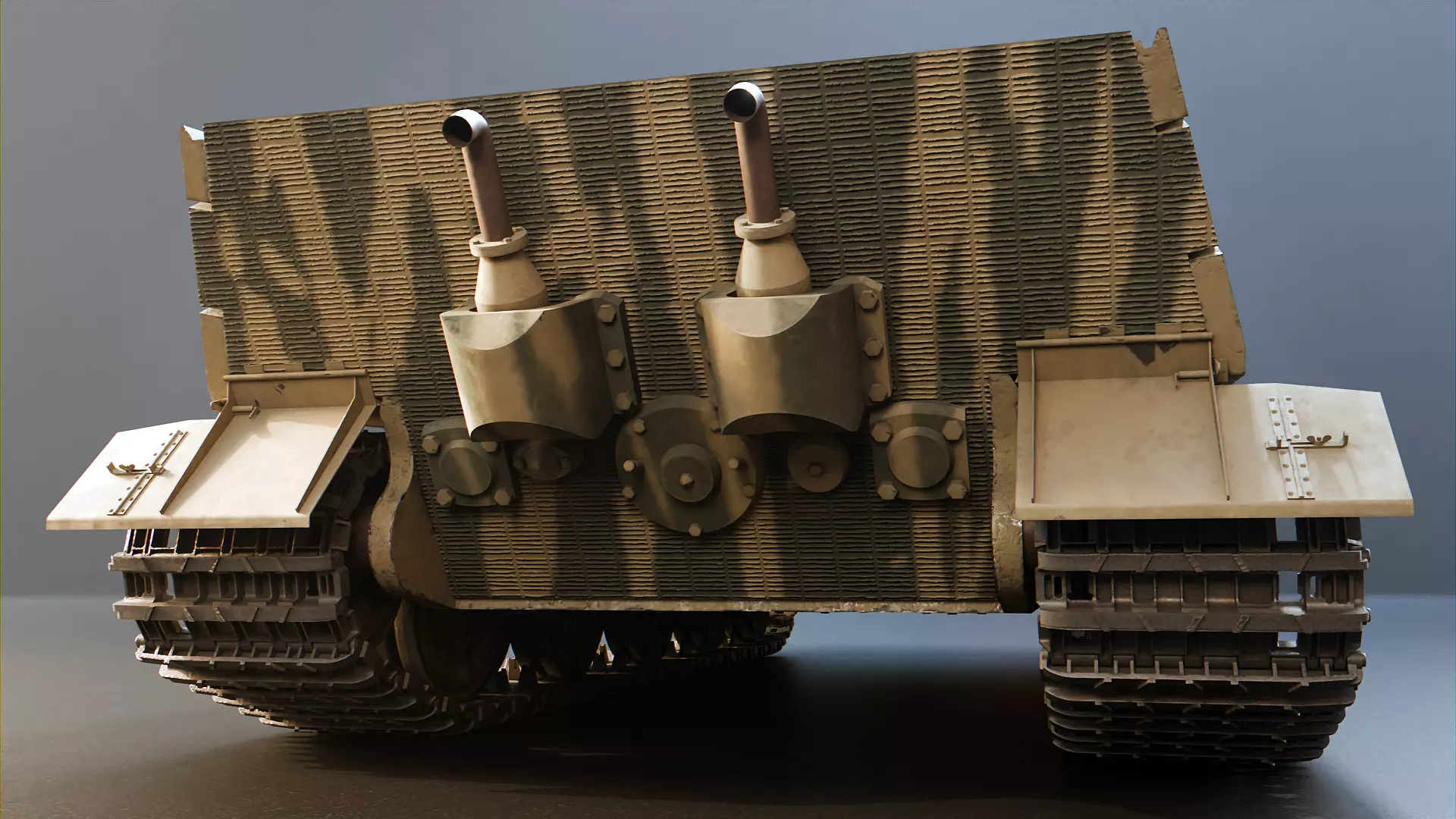 Panzer VII Lowe - German Heavy Tank 3D model_5