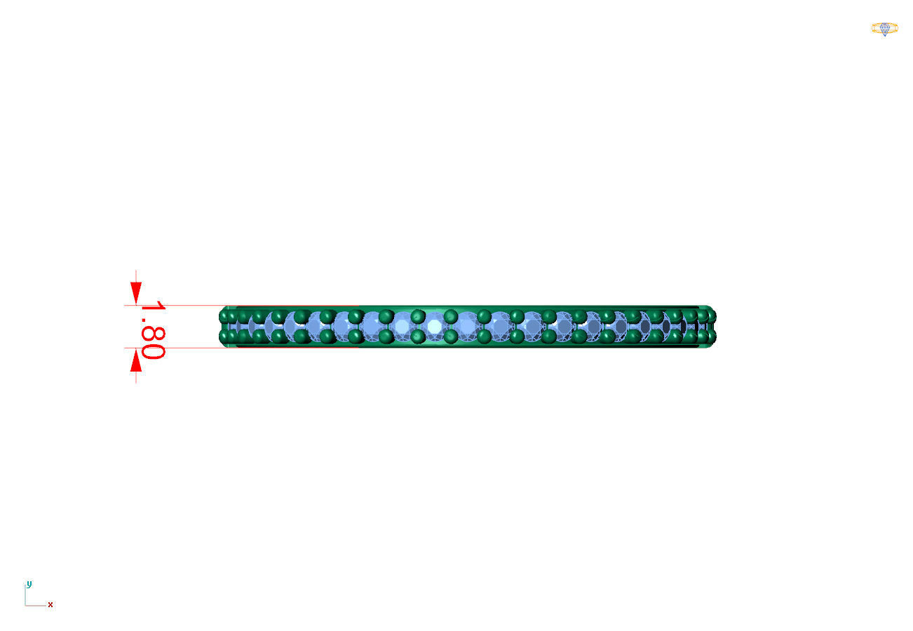 anel leve de brilhante 3D print model_1