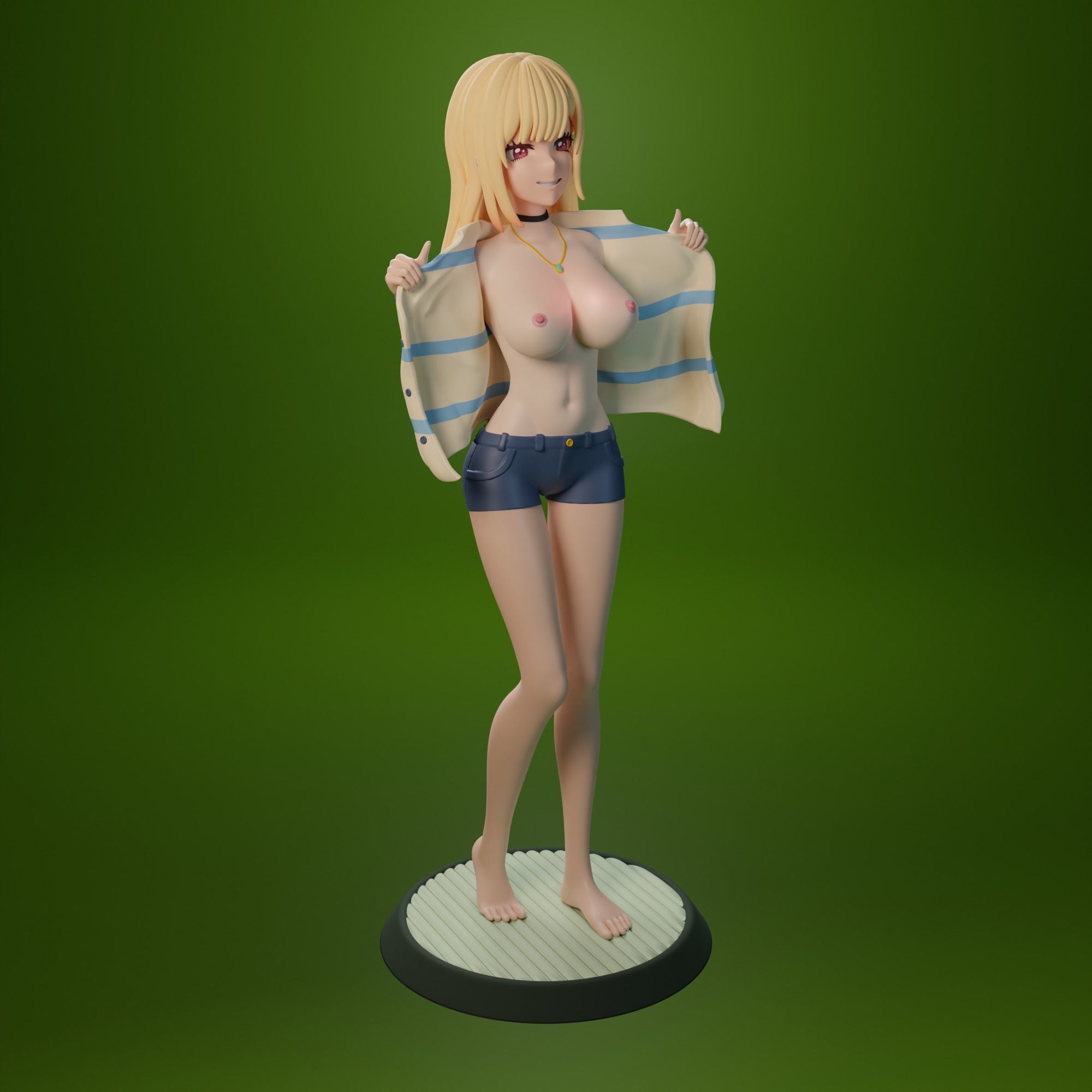 NSFW Kitagawa Marin from My dress-up darling anime 3 versions 3D print model_17