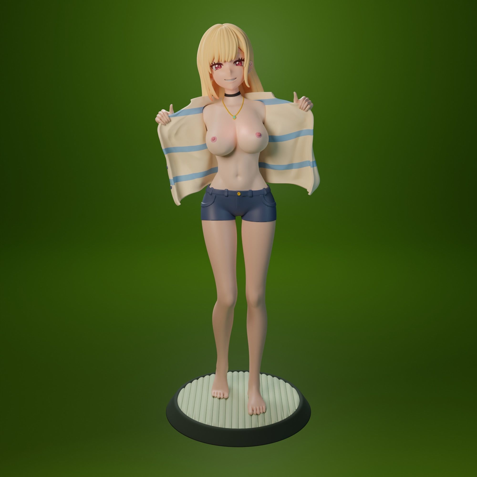 NSFW Kitagawa Marin from My dress-up darling anime 3 versions 3D print model_2