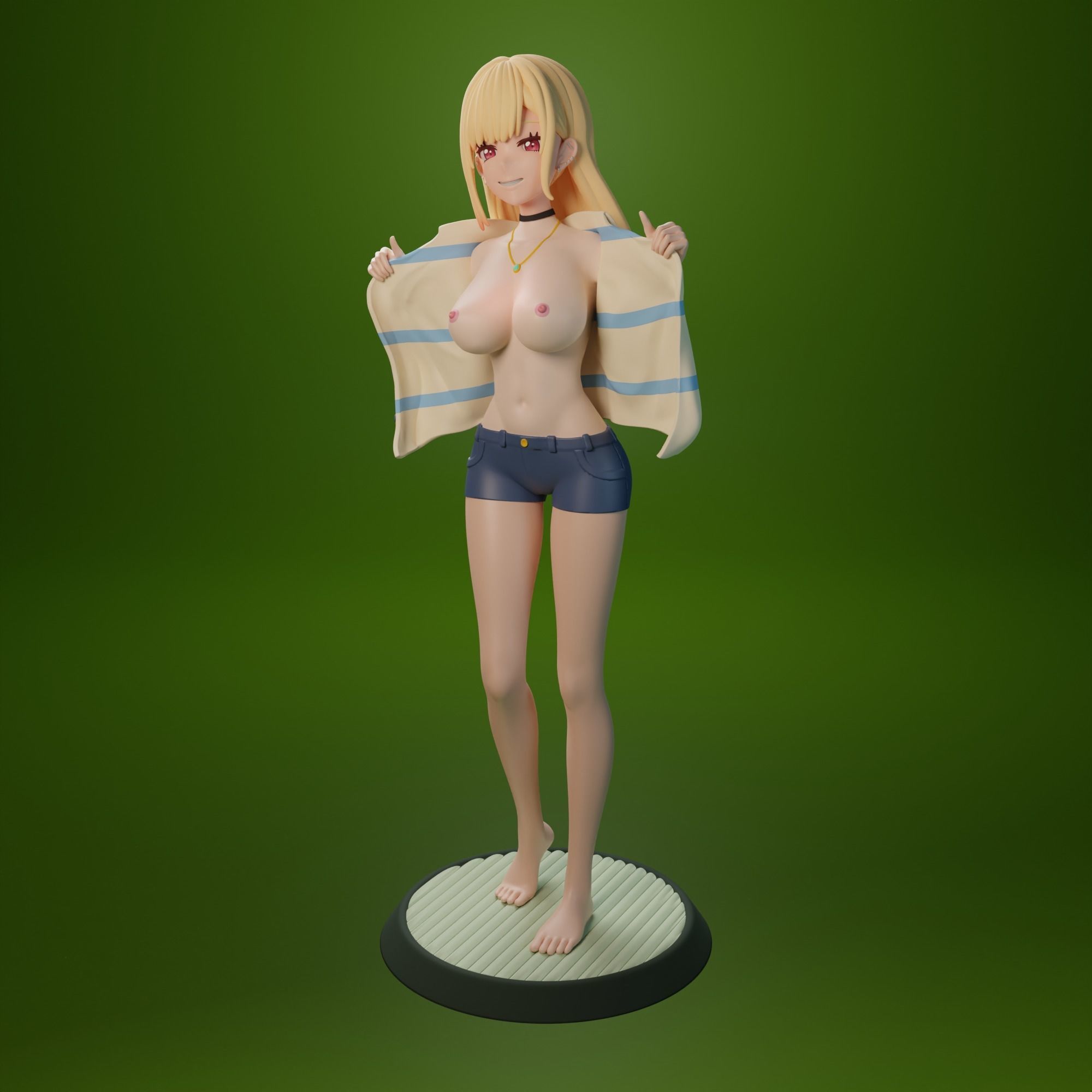 NSFW Kitagawa Marin from My dress-up darling anime 3 versions 3D print model_5