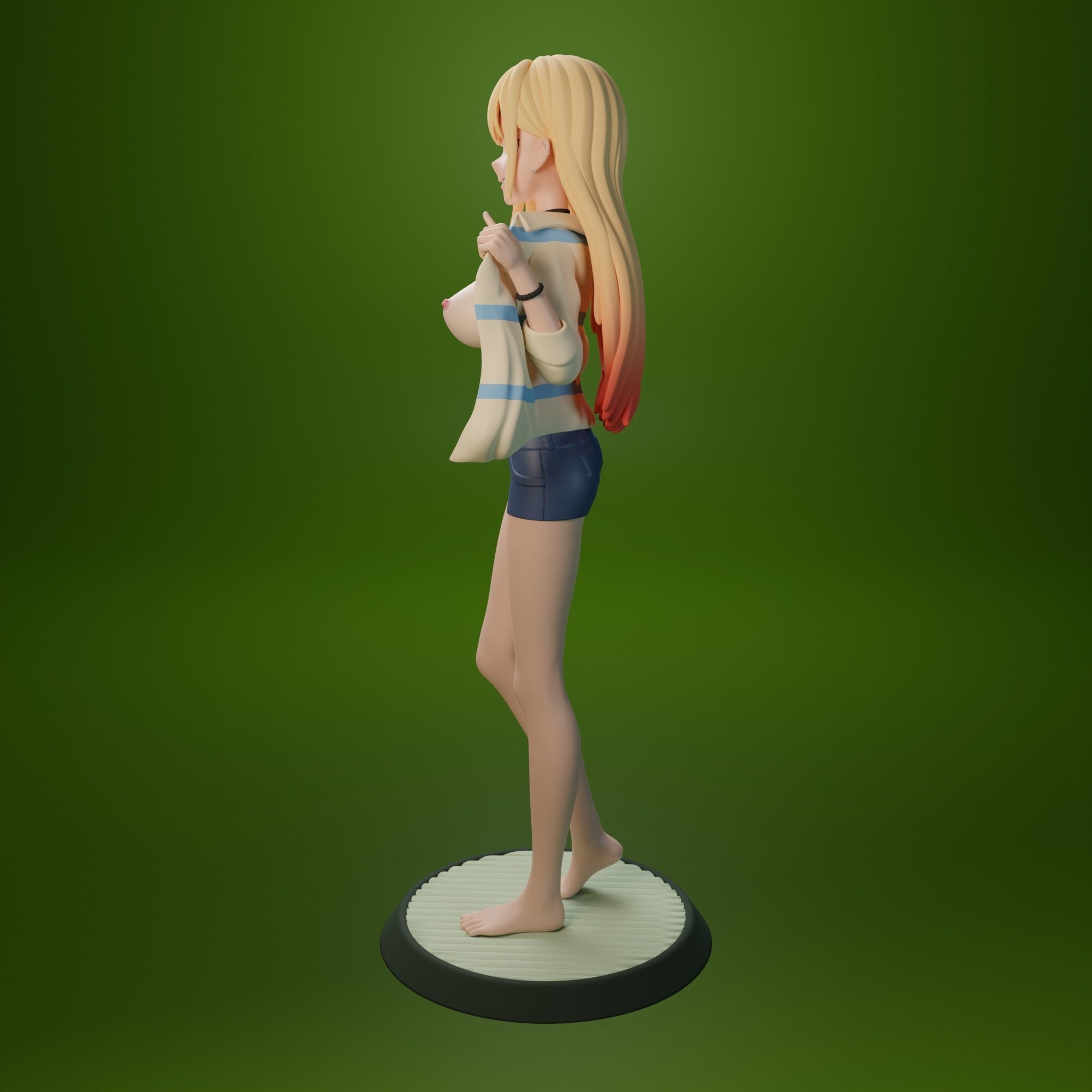 NSFW Kitagawa Marin from My dress-up darling anime 3 versions 3D print model_8