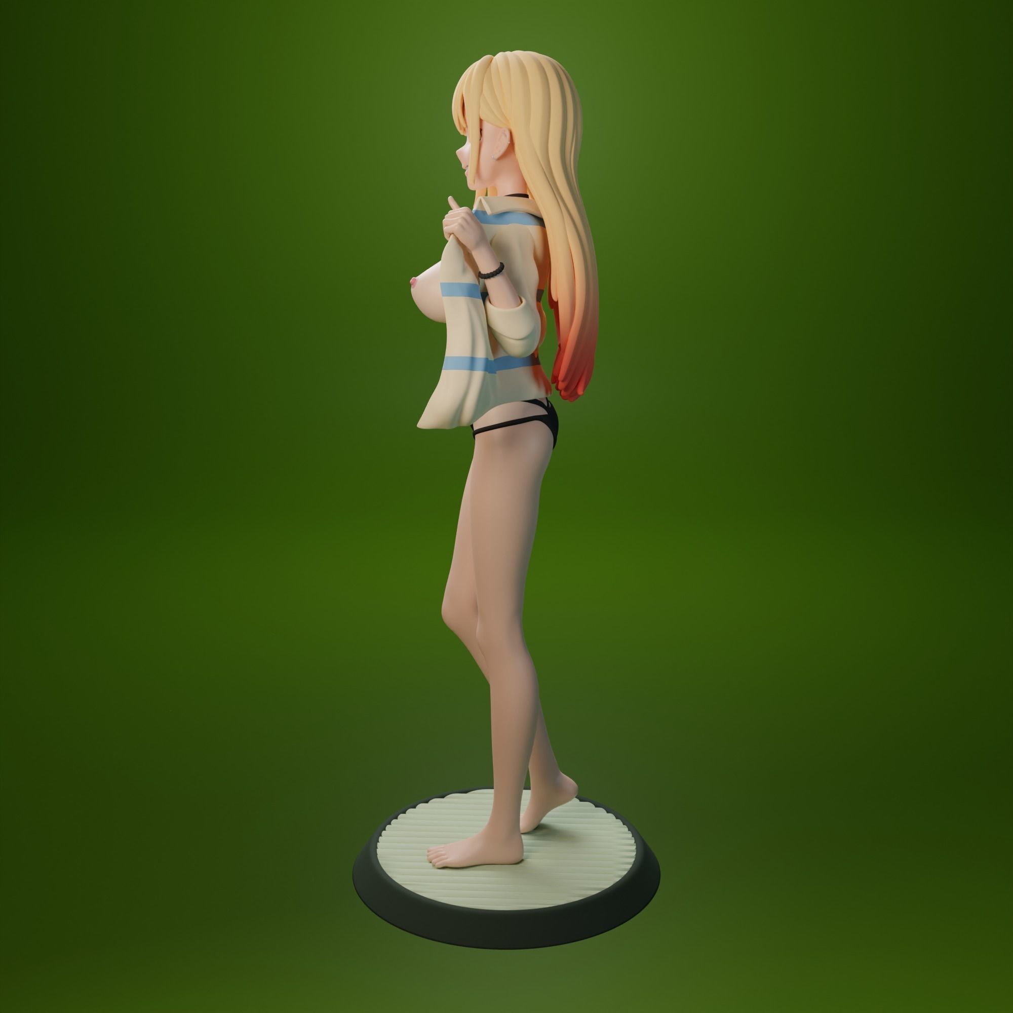 NSFW Kitagawa Marin from My dress-up darling anime 3 versions 3D print model_7