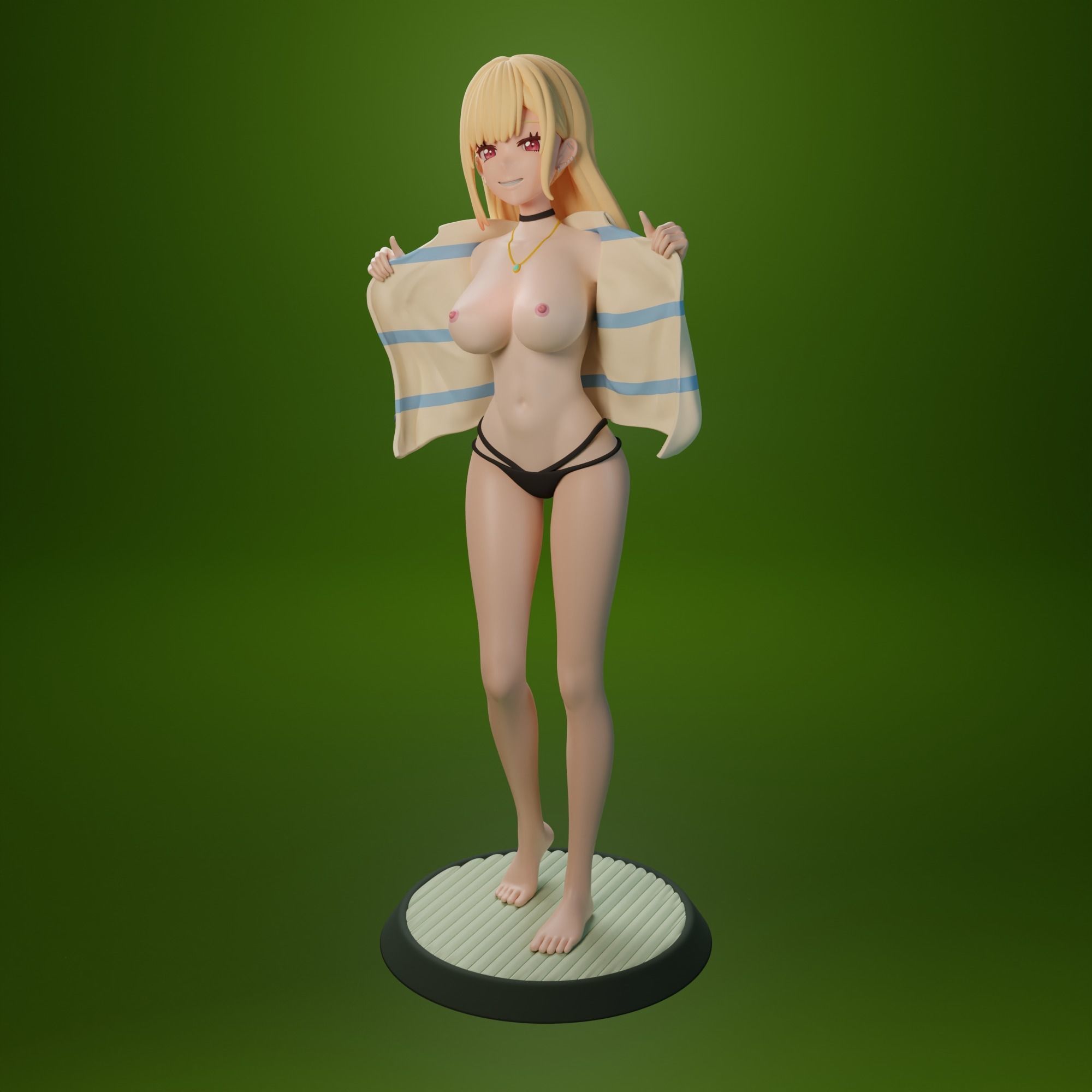 NSFW Kitagawa Marin from My dress-up darling anime 3 versions 3D print model_4