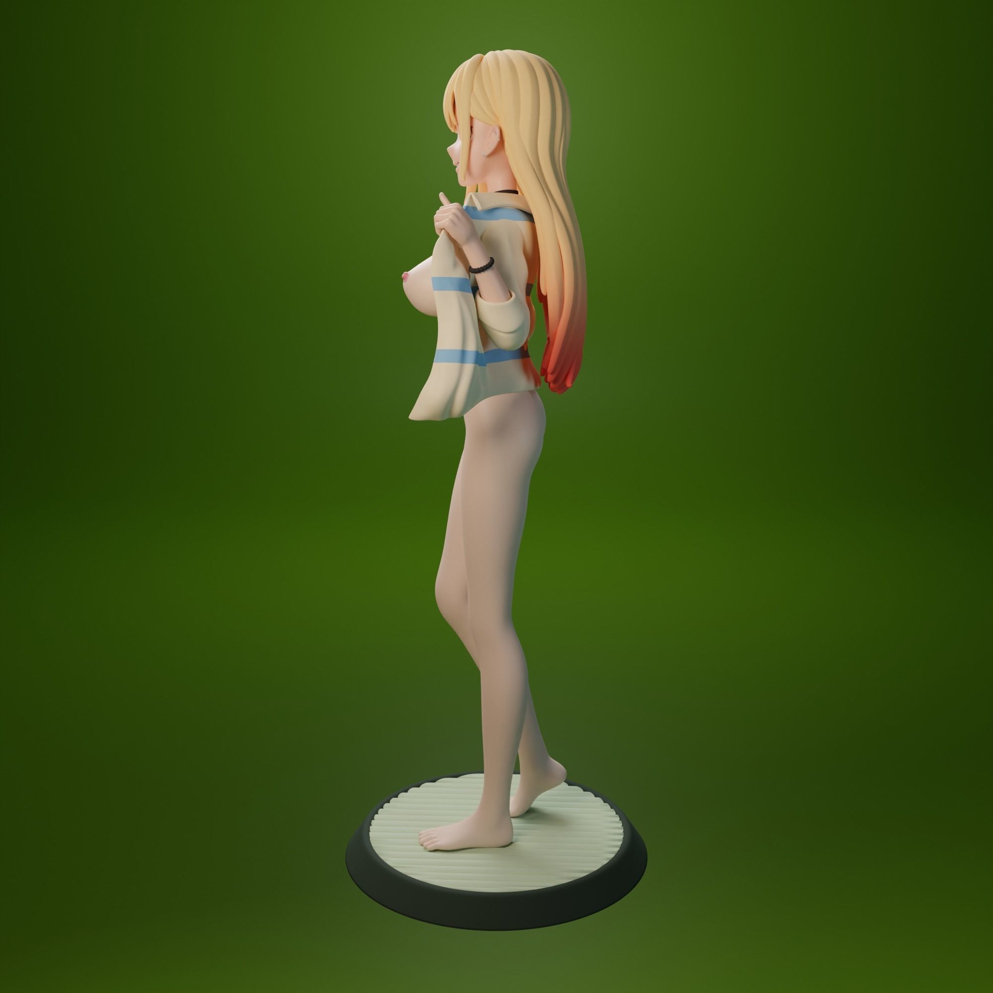 NSFW Kitagawa Marin from My dress-up darling anime 3 versions 3D print model_9