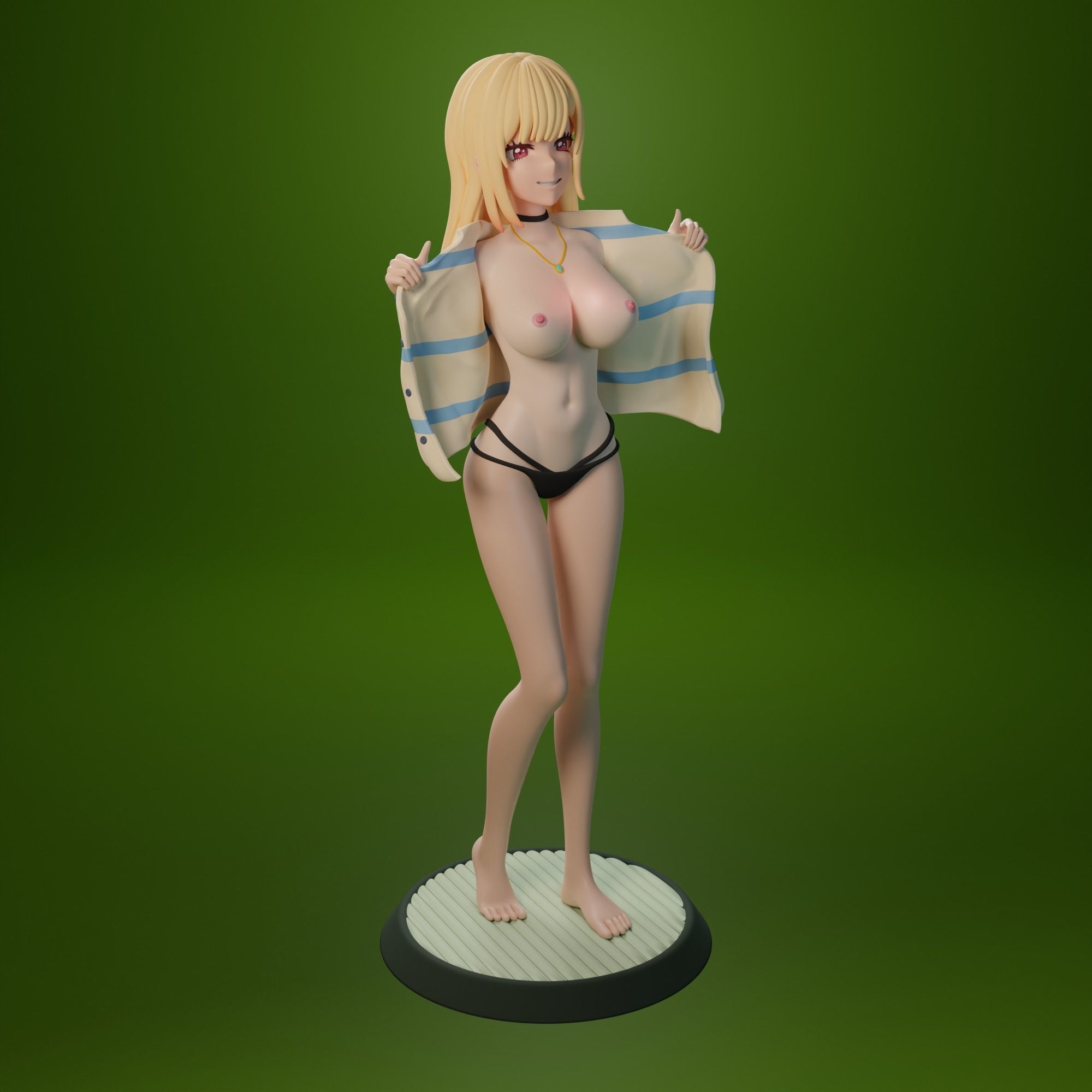 NSFW Kitagawa Marin from My dress-up darling anime 3 versions 3D print model_16