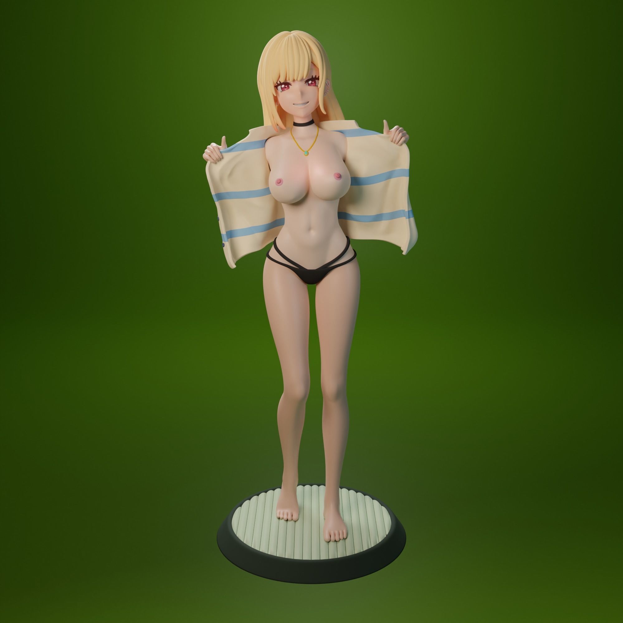 NSFW Kitagawa Marin from My dress-up darling anime 3 versions 3D print model_1