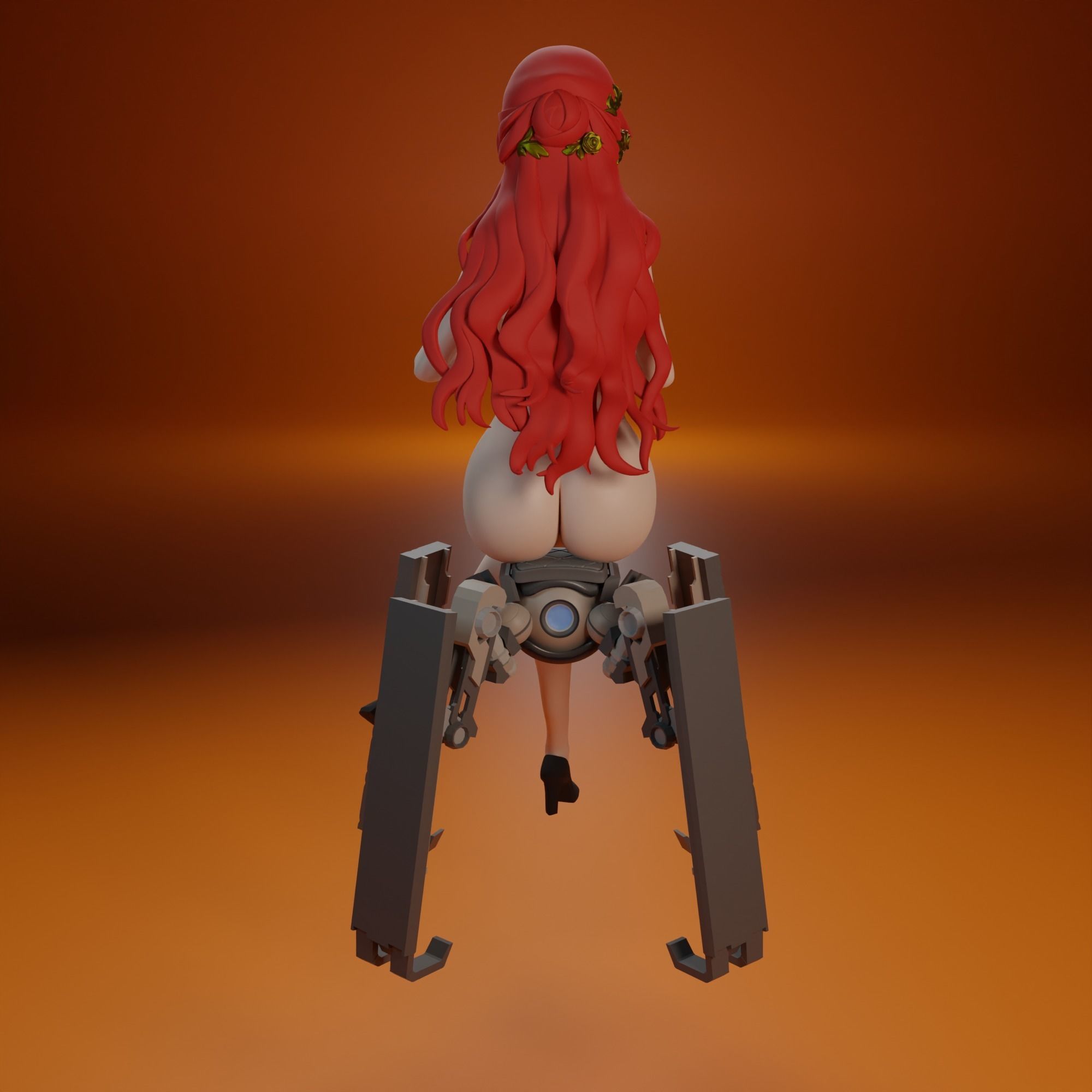 NSFW Himeko from Honkai Star Rail 2 versions 3D print model_16