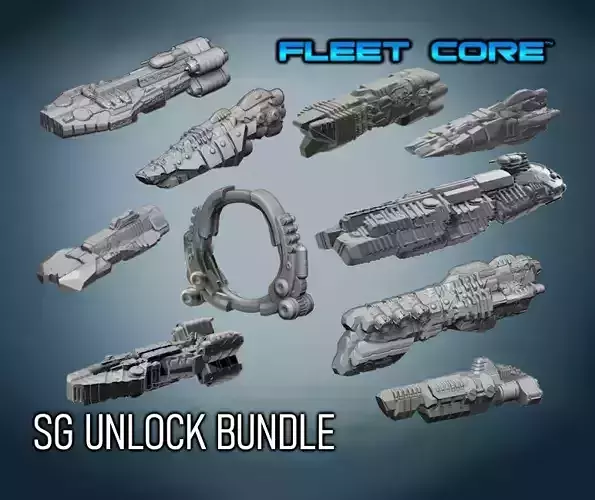 FLEET CORE - SG UNLOCK BUNDLE 3D Model Collection