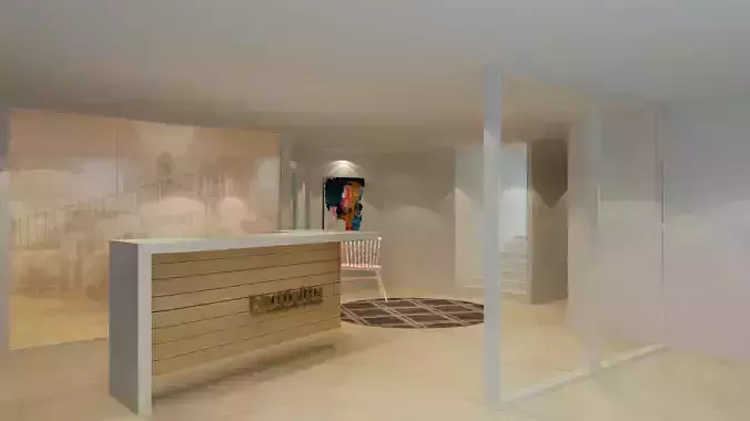 recepition interior 3D model