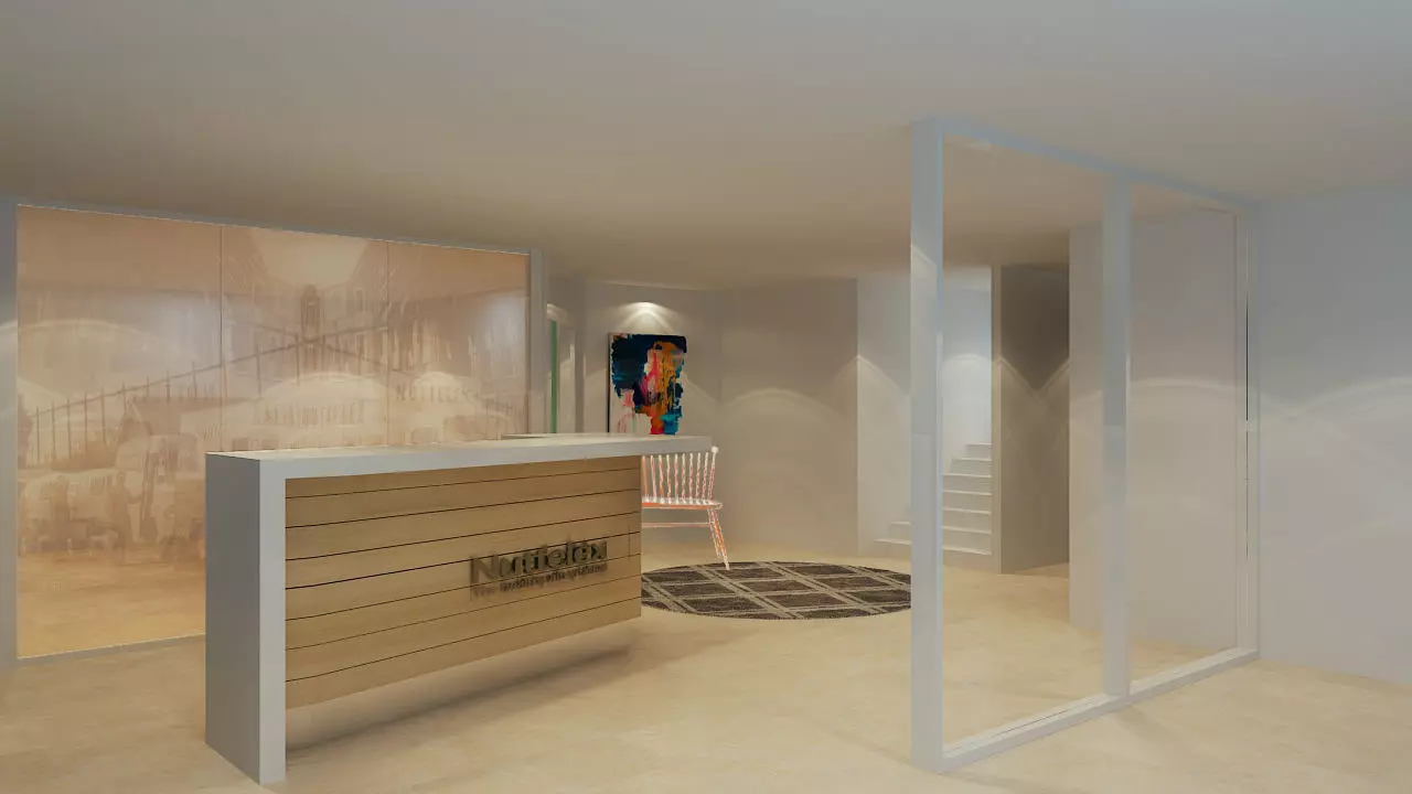 recepition interior 3D model_0