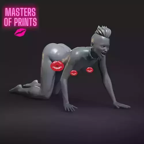 dog girl - NSFW - EROTIC MINIATURE 75 MM SCALE