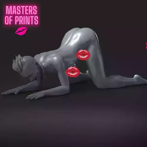  dog girl - NSFW - EROTIC MINIATURE 75 MM SCALE