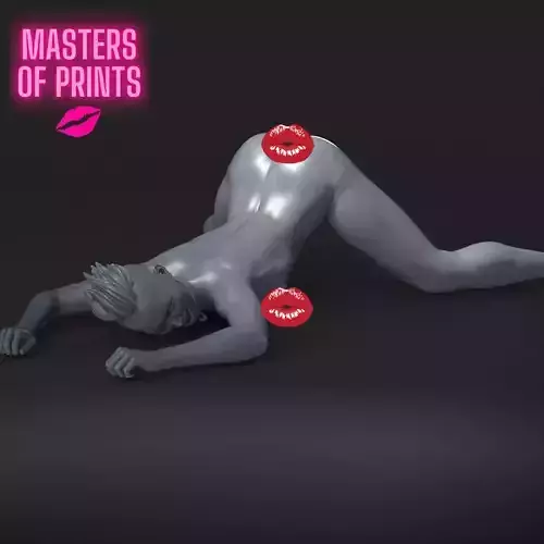 dog girl - NSFW - EROTIC MINIATURE 75 MM SCALE