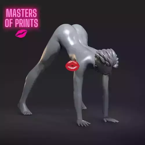 dog girl - NSFW - EROTIC MINIATURE 75 MM SCALE