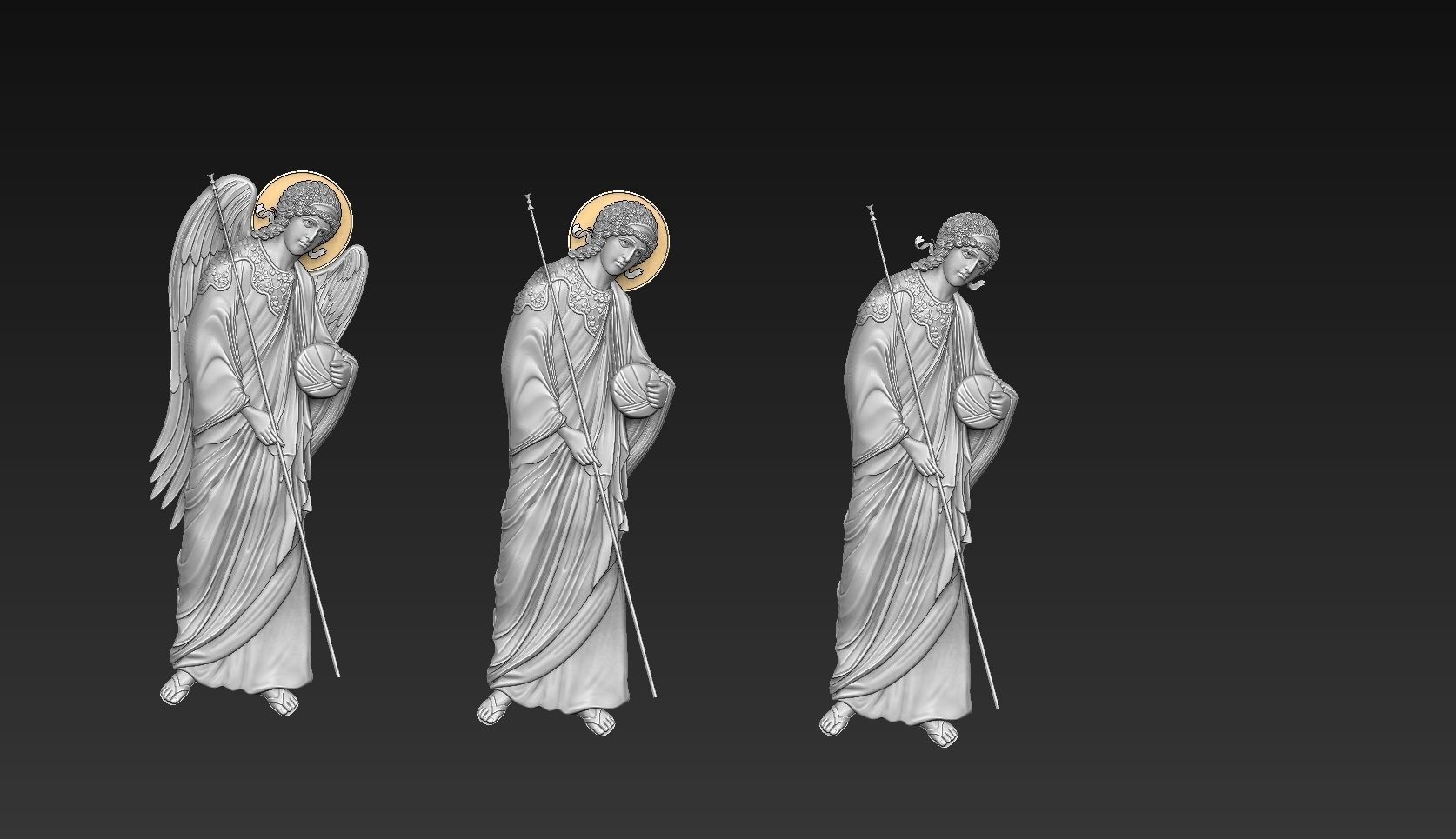 Archangel angel cnc orthodox  3D print model_3