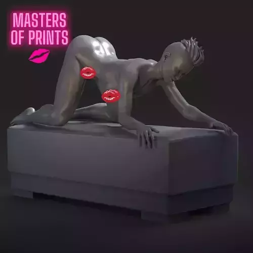 sexy pose - NSFW - EROTIC MINIATURE 75 MM SCALE 3D print model