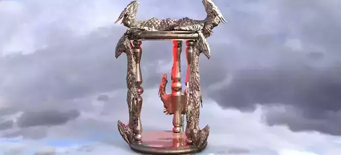 Dragon hourglass arch stand