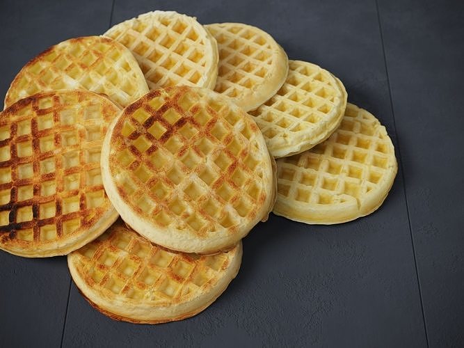 Waffles 01 3D model 5
