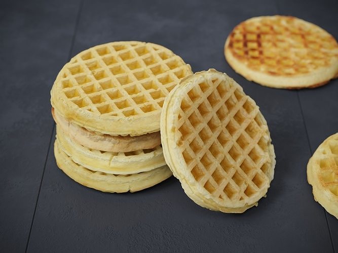 Waffles 01 3D model 3