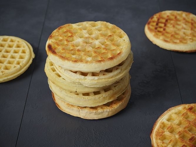 Waffles 01 3D model 2