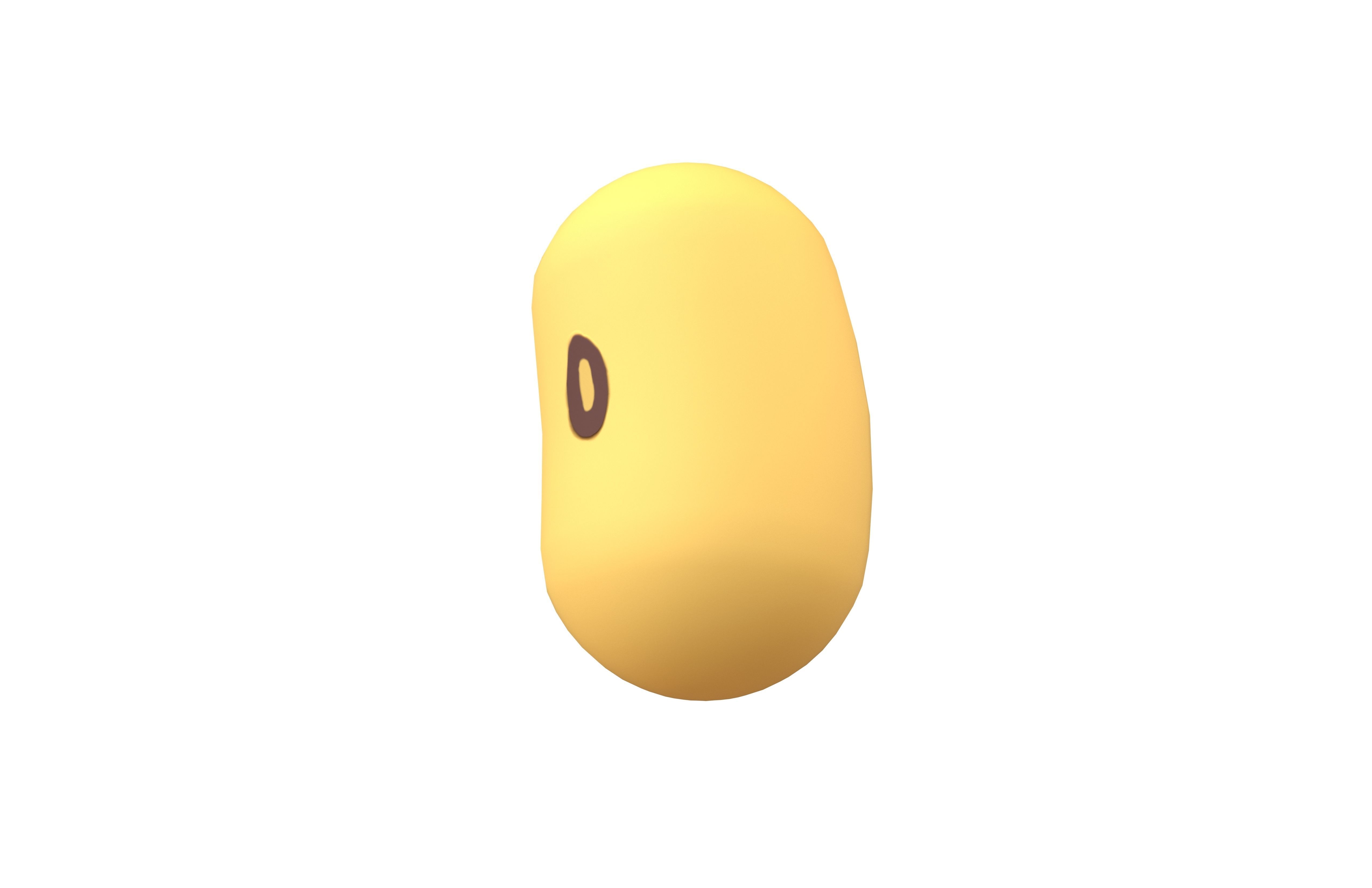 Soybean V1 001 Low-poly 3D model_3