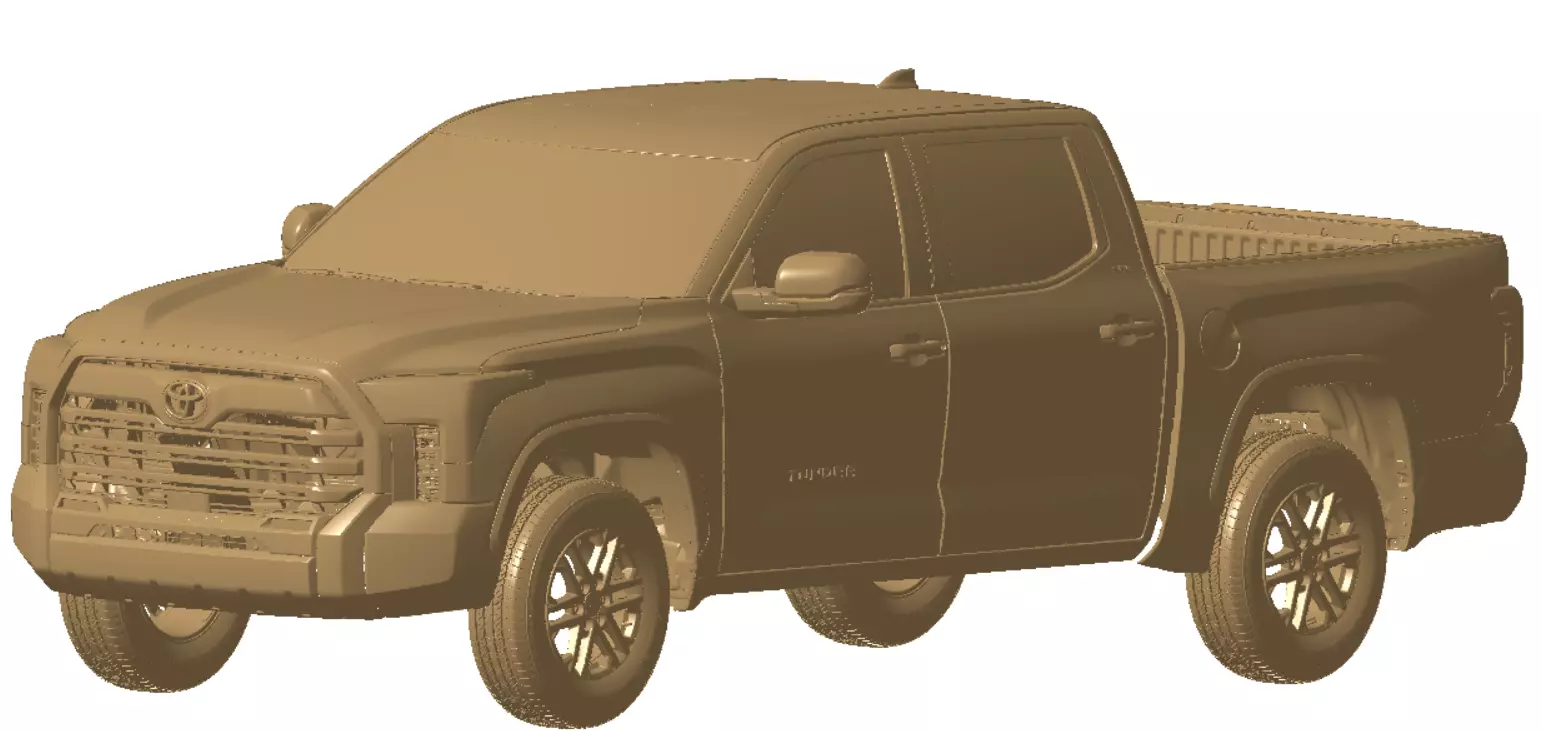 Toyota Tundra SR5 Crewmax 55 2022 Exterior 3d scan model 3D model_0