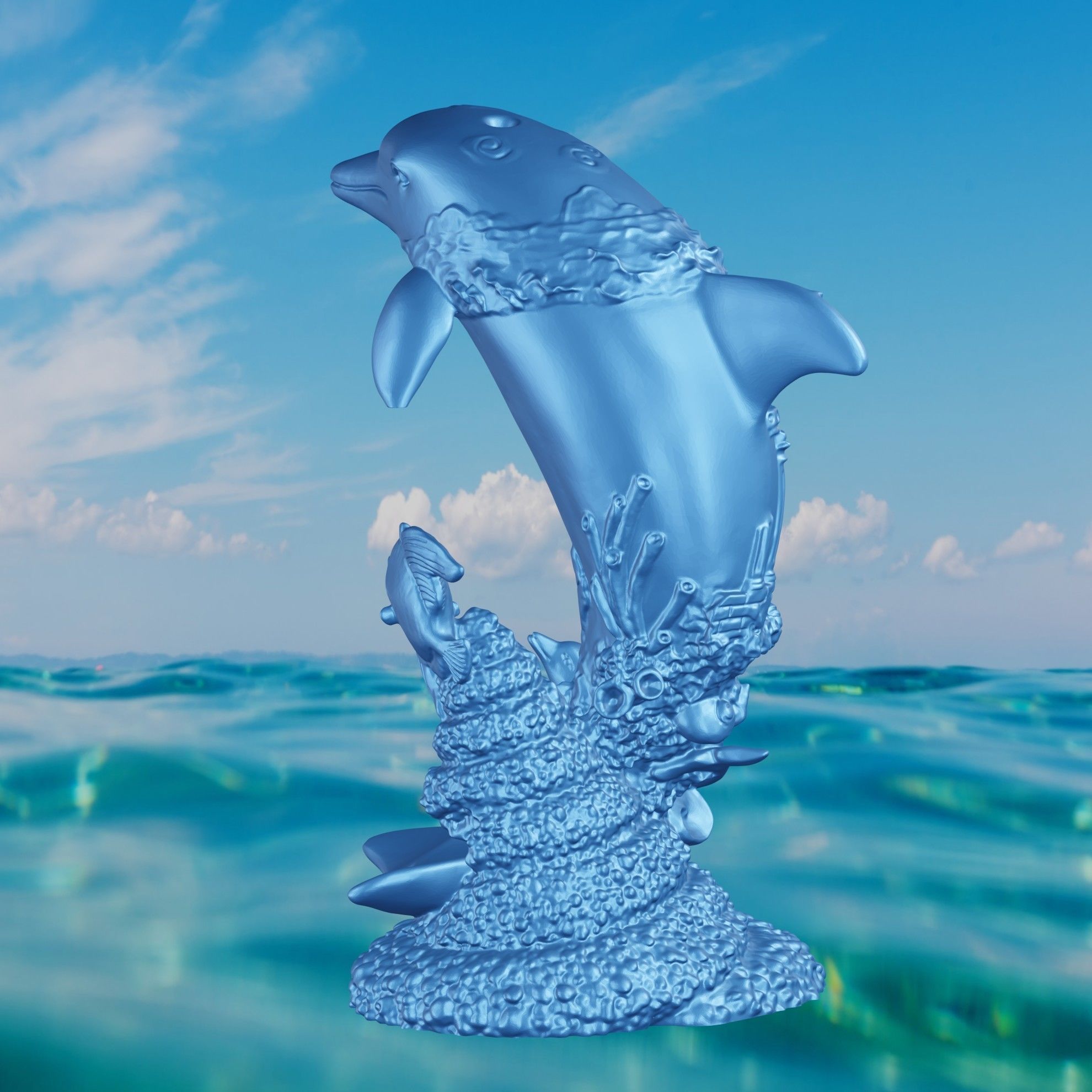 Dolphin detail 3D print model_5