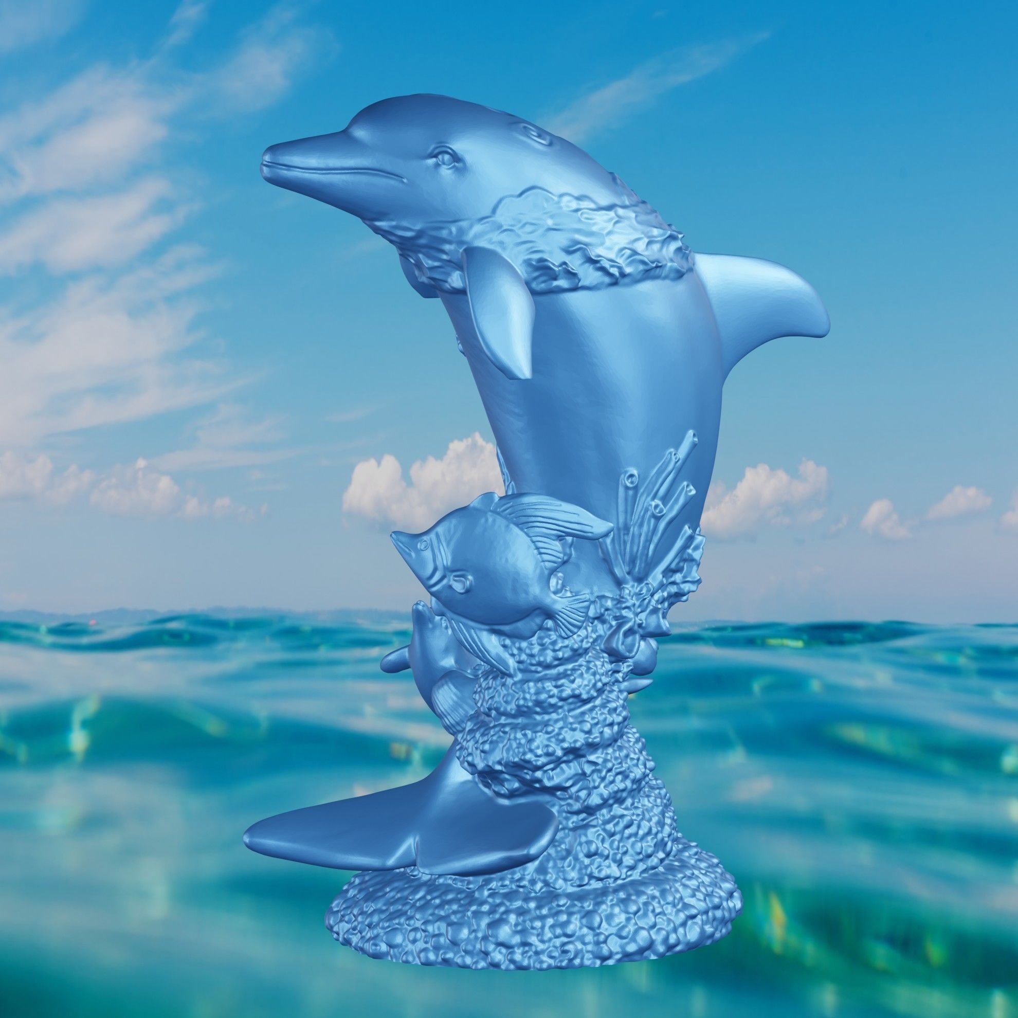 Dolphin detail 3D print model_4