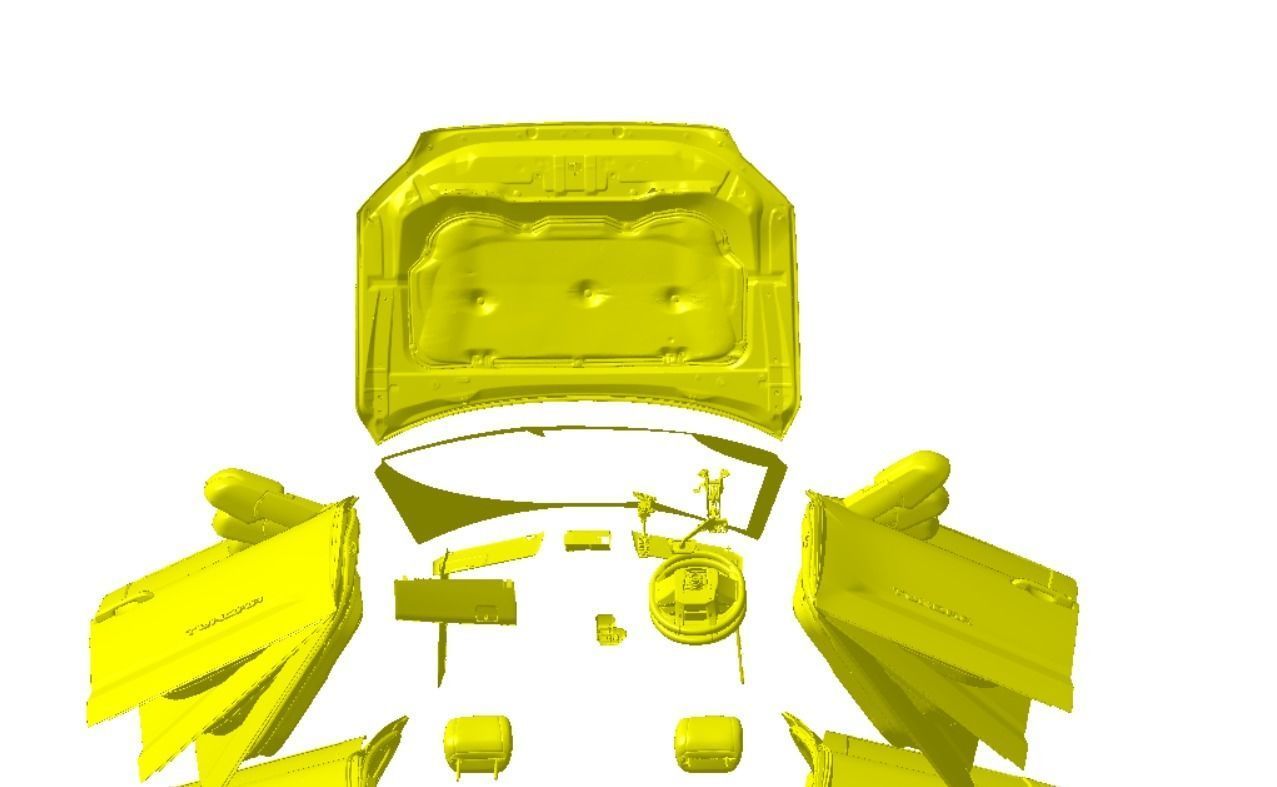 Toyota Tundra SR5 Crewmax 55 2022 Vehicle 3d scan model 3D model_2