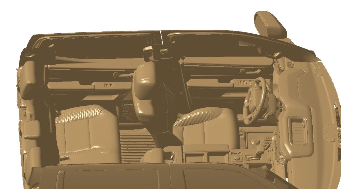 Toyota Tundra SR5 Crewmax 55 2022 Vehicle 3d scan model 3D model_14