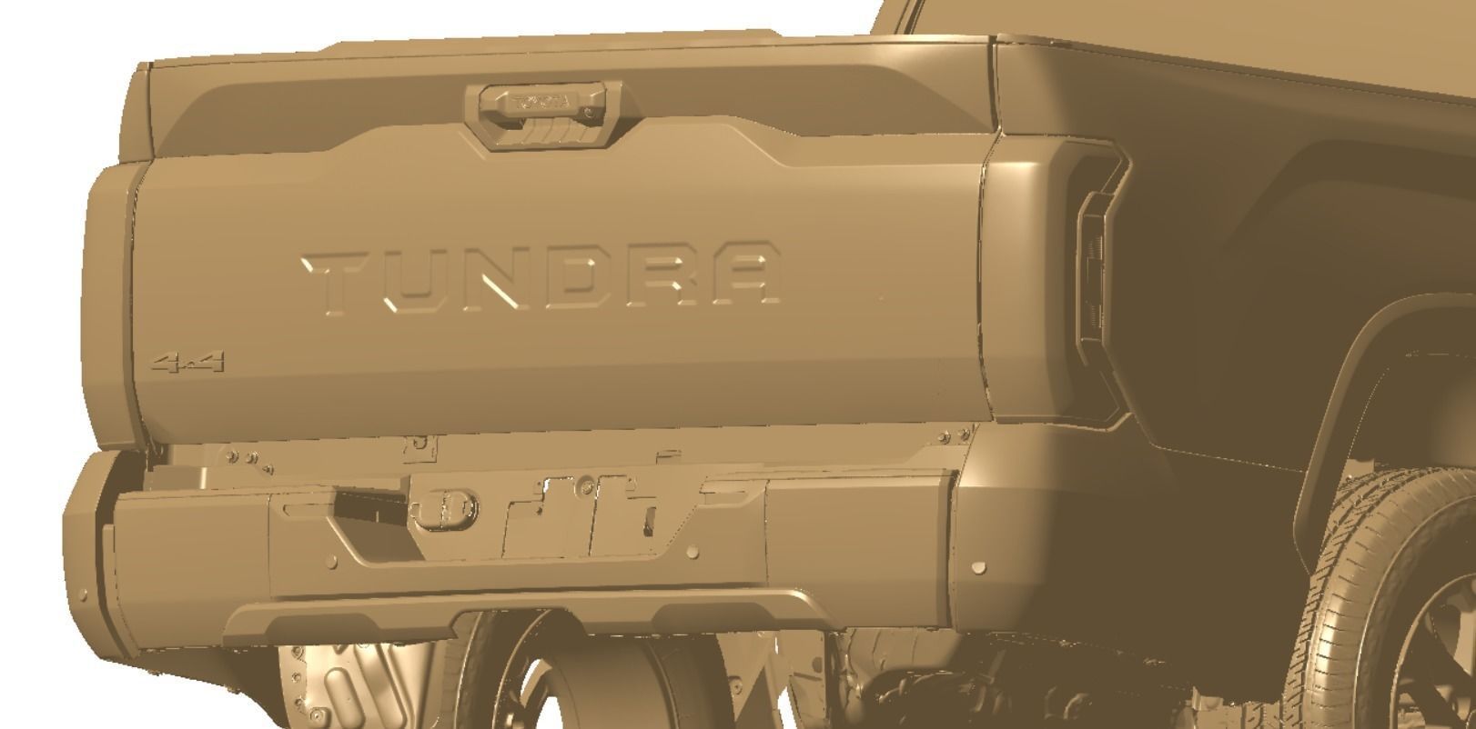 Toyota Tundra SR5 Crewmax 55 2022 Vehicle 3d scan model 3D model_9