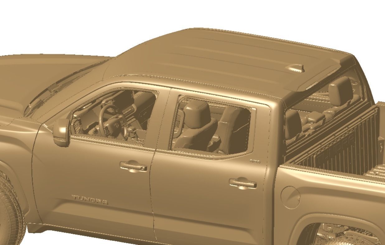 Toyota Tundra SR5 Crewmax 55 2022 Vehicle 3d scan model 3D model_5